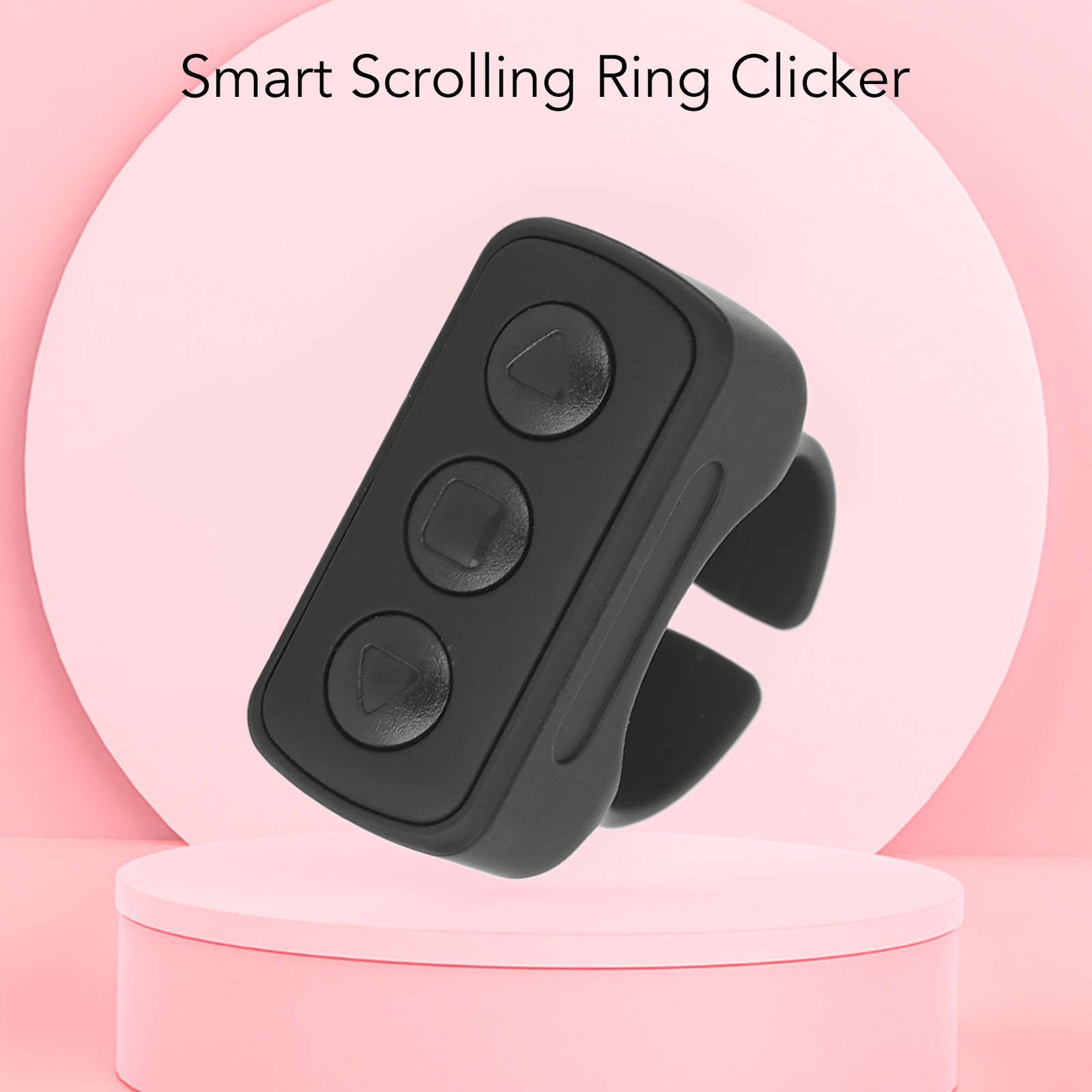 Remote Control App Page Turner Video Recording Selfie Button Rechargeable Bl CUT