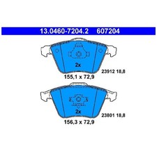 Satz Bremsbeläge Bremsklötze vorne für Mazda 3 BK BL | 962473