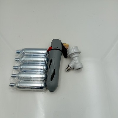 CO2 Fass Ladegerät & Gas Konvolut Bier Push Ball Lock Corny Disconnect Home Brew  