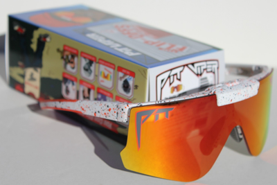 PIT VIPER The Heater Flip-Offs POLARIZED Sunglasses White/ Red