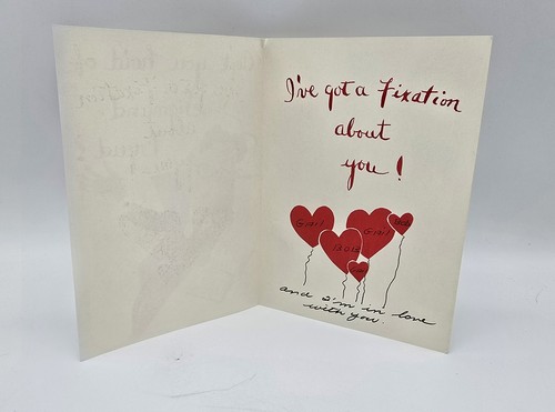 Ain’t You hoid of Sigmund Freud?-Early 1950’s Love Valentines Greeting Card-RARE - Picture 2 of 3