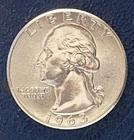 1963 P AU Washington Quarter 90% Silver 1