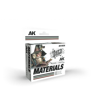 AK-16026 AK Interactive The INKS MATERIALS Set