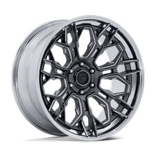 22x10 Fuel Wheels Fc409 Hive Gloss Gunmetal W Chrome Lip Rims 6x135 Et-18 1pc 22x10 Fuel Wheels Fc409 Hive Gloss Gunmetal W Chrome Lip Rims 6x135 Et-18 1pc