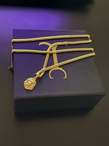 Jacoje 18K Gold Chain & Pendant - 3.2MM 20” Miami Cuban Link + Mini Lion Pendant