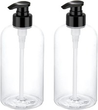 Bynccea Pump Bottle 16 oz/500 ml Empty Shampoo Pump Bottles Dispenser Portabl...