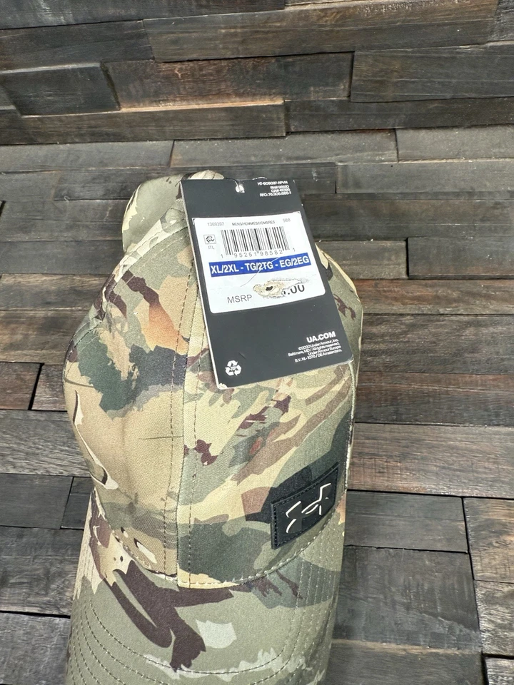 Men’s Under Armour Storm Camo Stretch Hat [1369397-988] Size XL/2XL - Image 2 of 2