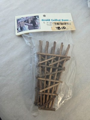 Grand Central Gems #TB10 N Scale (5) X-Large Trestle Bents