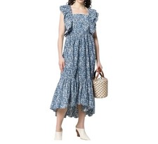 Ulla Johnson Freida Maxi Dress Women’s Size 4 Sleeveless High Low Zip Cotton
