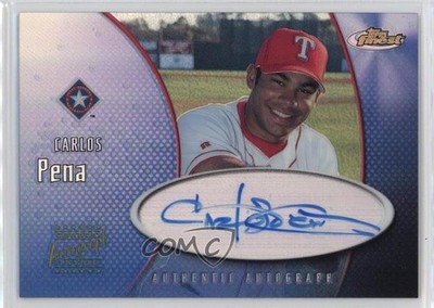 2001 Topps Finest Authentic Carlos Pena #FA-CP Auto 7ut