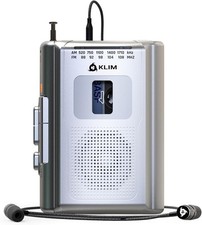 KLIM K8 Portable Cassette Tape Player Recorder AM/FM Radio Walkman w/Headphones
