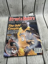 Street & Smith's Pro Basketball NBA Magazine Kobe  Shaq Lakers Vintage