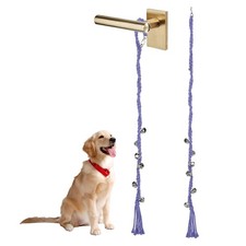 2Pcs Adjustable Dog Doorbells Dog Door Training Hanging Bell Purple