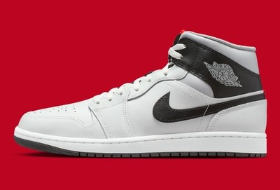 Nike Air Jordan 1 Mid Shoes White Neutral Grey Infrared 23 DQ8426