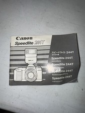 Canon Speedlite 244T Instruction Manual English French German Spanish Japanese