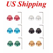 1/4" Set Screw Metal ST Guitar Potentiometer Knobs Aluminium Volume Tone Knobs
