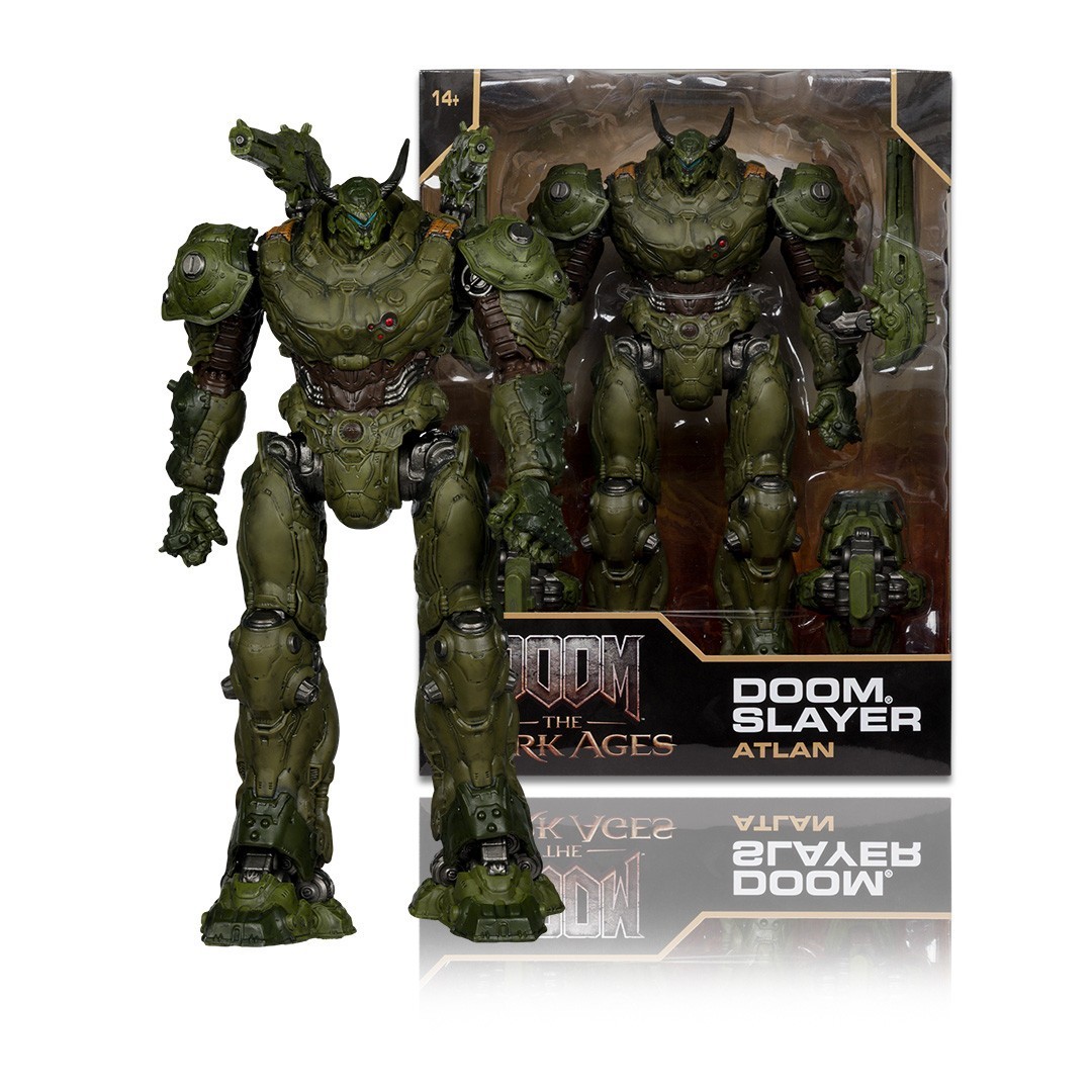 Figurine DOOM Slayer ATLAN The Dark Ages 12" Elite McFarlane aux finitions ultra détaillées