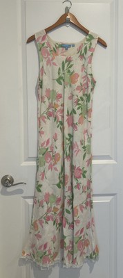 cotton connection dresses Vintage Cotton Connection Floral Print Casual Lounge Maxi Dress sz M