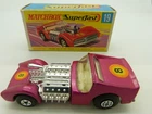 Matchbox Lesney Superfast 19 Road Dragster Purple in original box