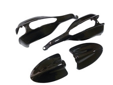 PARAMANI E SPECCHIETTI CARBONIO 100% DUCATI HYPERMOTARD 796 1100 HANDGUARDS .