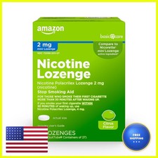 Retailer Basic Care Mini Nicotine Polacrilex Lozenge 2 mg Citrus Flavor 81 Count