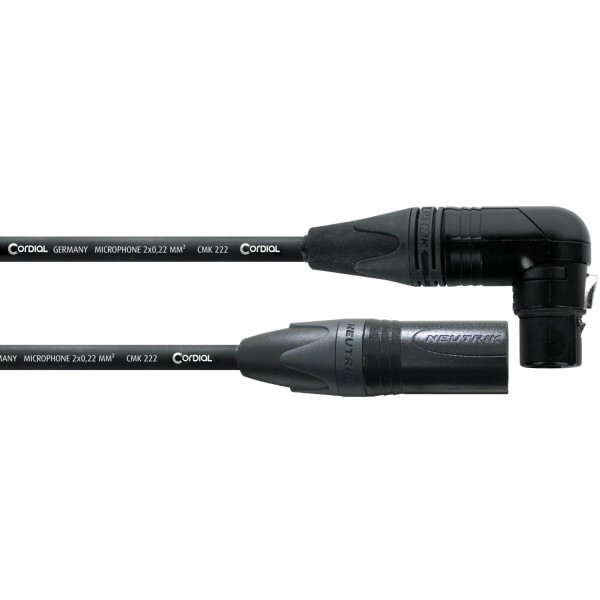 Cordial XLR женский 90° / XLR мужской Neutrik 0,5м CPM 0,5 FRM | Neu
