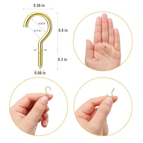 NACETURE Ceiling Hooks Heavy Duty 2 Pack - Plant Hooks For