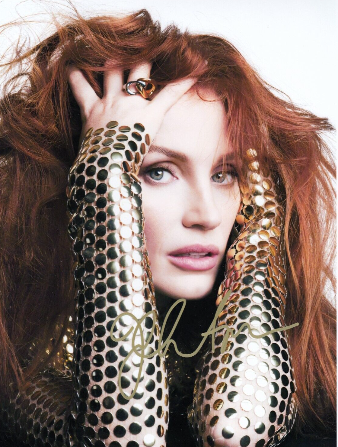 Jessica Chastain Signed Auto 8 x 10  Photograph