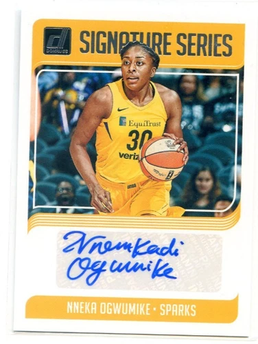 2019 Panini Donruss WNBA NNEKA OGWUMIKE #SS-NNO SIGNATURE SERIES AUTO SPARKS