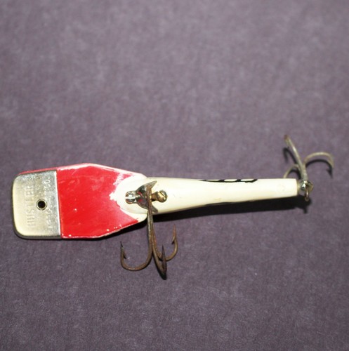 Señuelo de buceo de pesca de colección Hustler Fred Arbogast 3-3/4 pulgadas buzo rojo blanco - Imagen 3 de 5