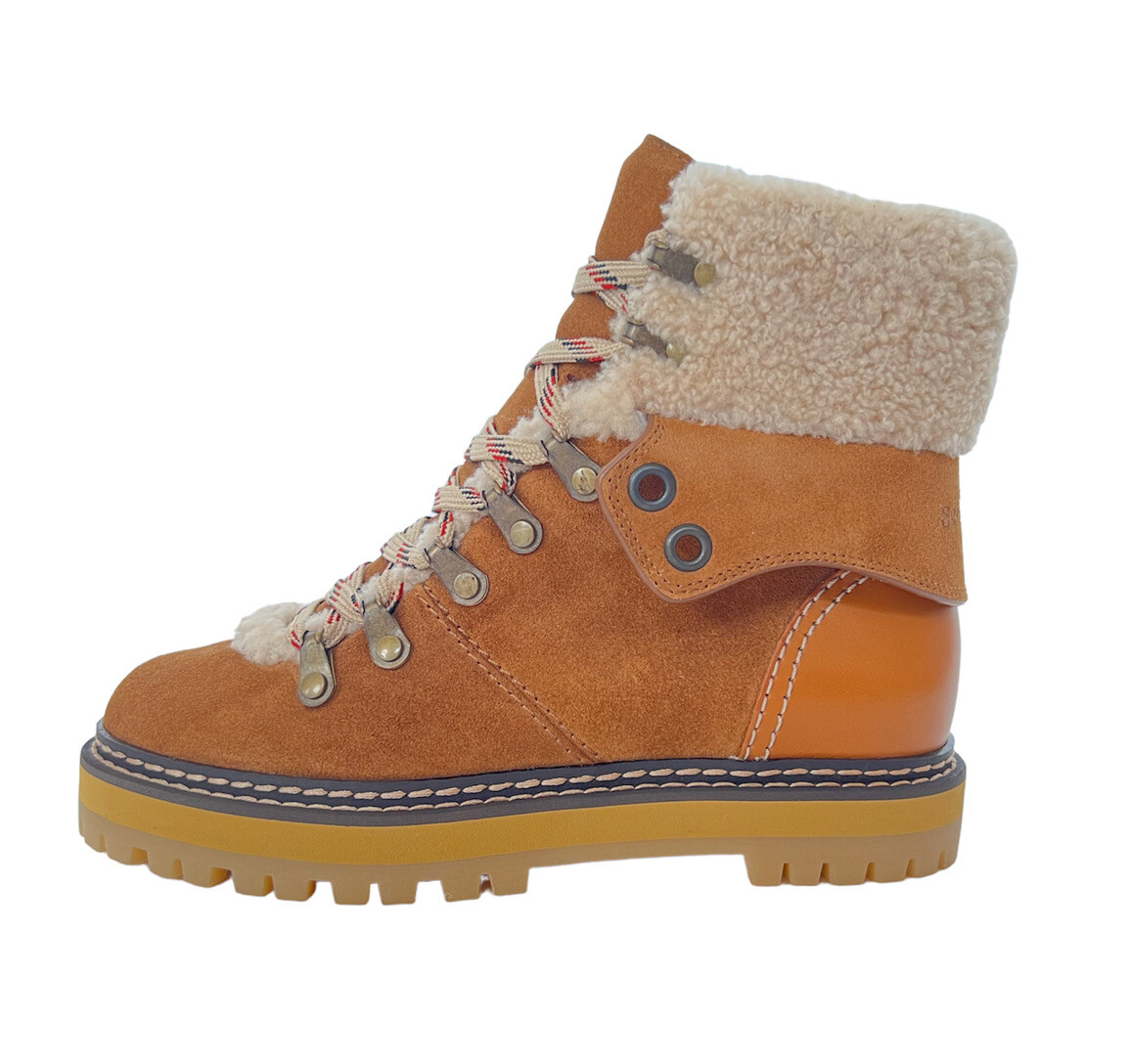 See By Chloe Women Shoes Boots Size 35 NIB Eileen Low Boot