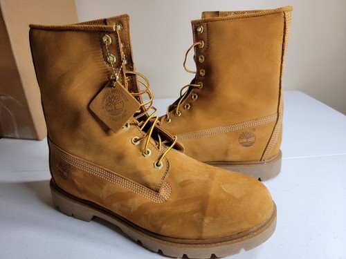 Timberland Boots 10081 wheat nubuck leather 8\u0026#034; Brand new Size 12 W  Men\u0026#039;s work | eBay