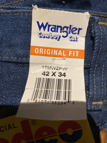 Men's Wrangler® Cowboy Cut® Original Fit Prewashed Blue Jean 13MWZPW Pants NEW - Bild 2 von 6