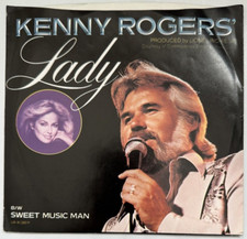 Kenny Rogers LADY, SWEET MUSIC MAN 45 COUNTRY P/S  1380 PLAYS VG 