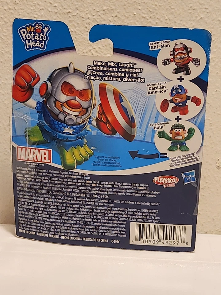 Playschool MARVEL Mr Potato Head Lote de 2 Vengadores: Capitán América y Ant Man Foto 4 de 4