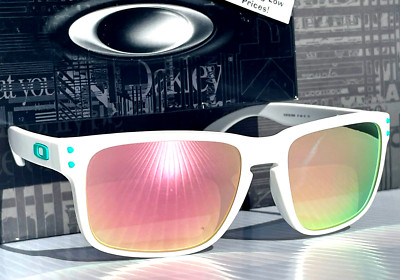 NEW Oakley HOLBROOK Matte White POLARIZED Galaxy Rose Gold Sunglass 9102-06