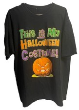 Vintage Halloween This Is My Costume Tshirt Size XL