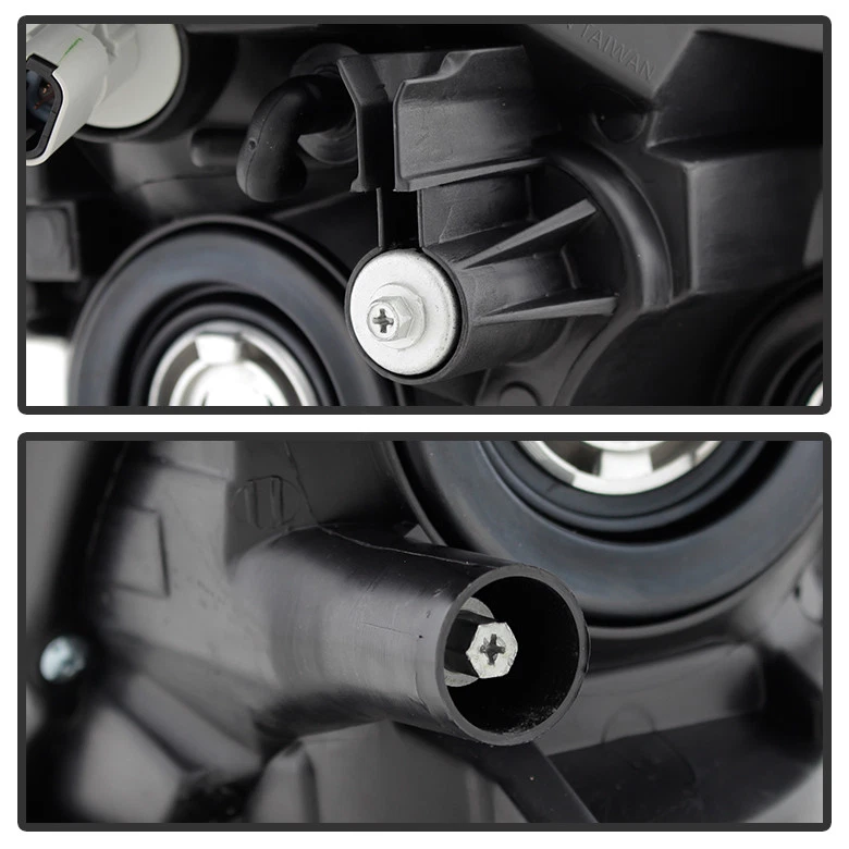 Faros delanteros negros tipo halógeno selectos para Nissan Rogue 14-15 2008-2013 Foto 4 de 4