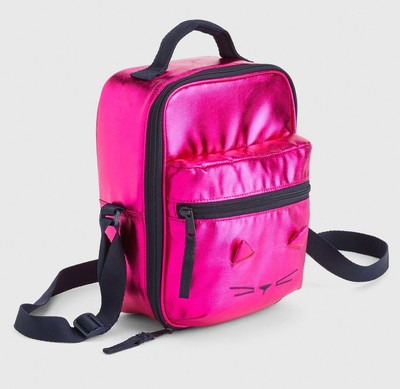 cat backpack and lunchbox