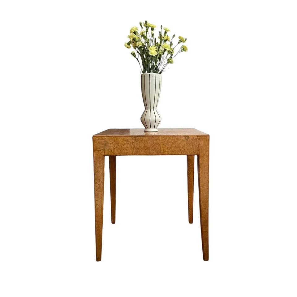 Mesa de centro de madeira burl italiana fina por Cannell & Chaffin - Imagem 2 de 4