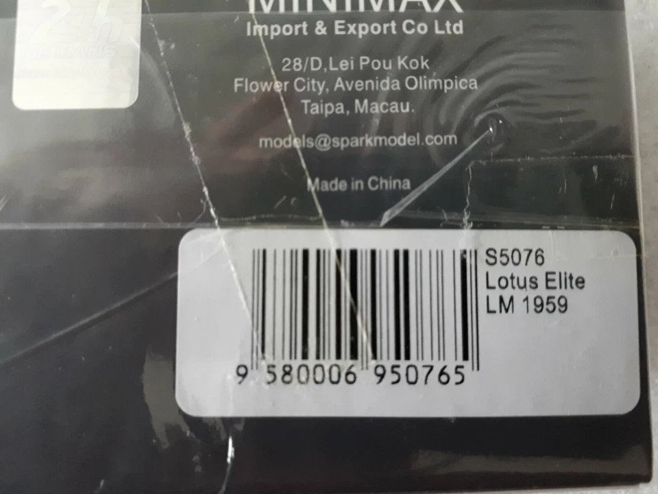 SPARK S5076 1:43 Lotus Elite Le Man's 1959 - J Clark / J Whitmore - Image 3 of 3