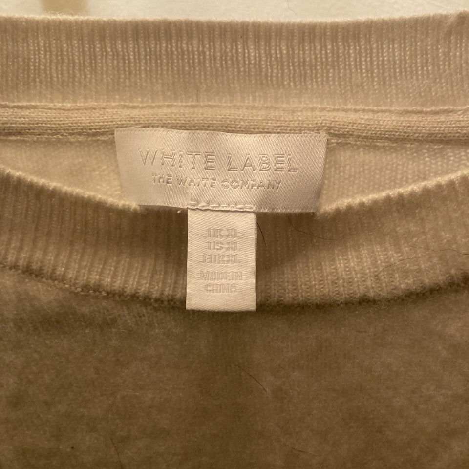 The White Company Cashmere Jumper Uk XL eBay