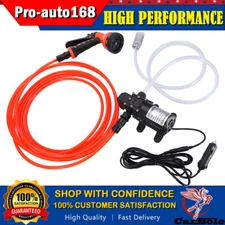 12V Electric Sprayer Gun 100PSI Car Garden High Pressure Washer Hose Water Pump