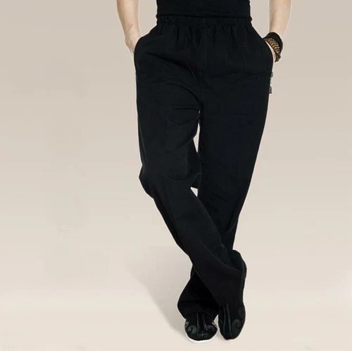 New Men's Cotton Shaolin Kung fu Tai Chi Martial arts Pants Wushu Trousers GIFT- - Picture 7 of 26