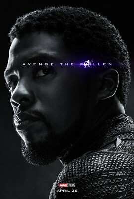 Avengers Endgame movie poster  - 11 x 17 - Black Panther, Chadwick Boseman