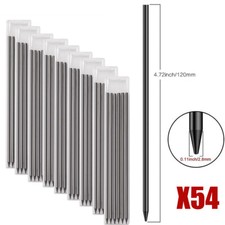 54PCS Tracer Pencil Refill 2.8mm Solid Carpenter Pencil Deep Hole Marker Refill