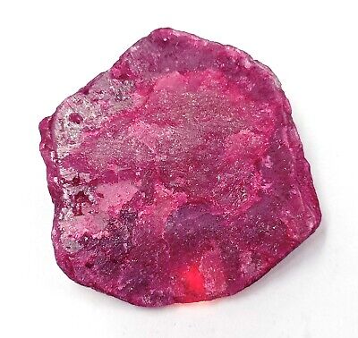 Dyed Precious 482.95 Ct Natural Red Ruby Uncut Rough EGL Dyed Precious 482.95 Ct Natural Red Ruby Uncut Rough EGL