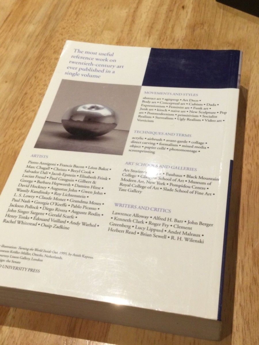 Oxford dictionary 20th century art