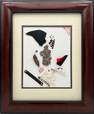BUTTERFLY 6-7-2018 Black White Pink Red Wings Bark Abstract Placing Painting