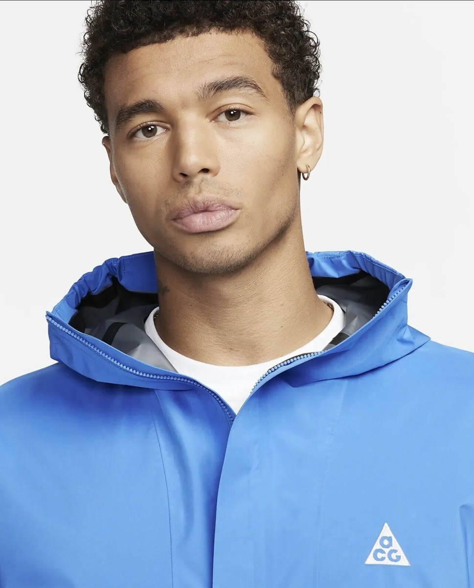New NIKE ACG STORM-FIT CASCADE RAINS JACKET Blue Size XXL (DV9415